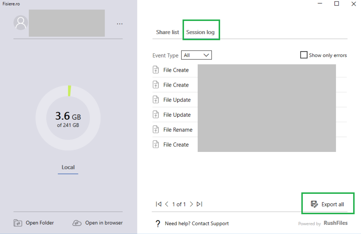 Efectuare backup fisiere temporare/not uploaded PC Client